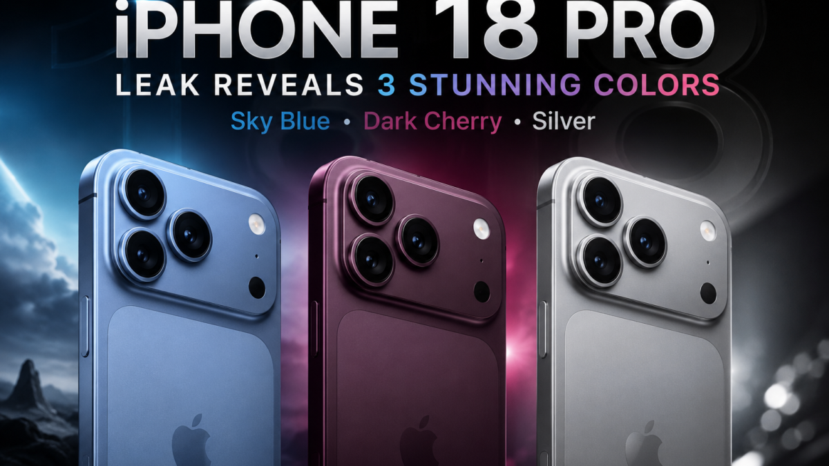iPhone 18 Pro Leak Reveals Three Possible Colors Ahead of Apple’s September 9 Event