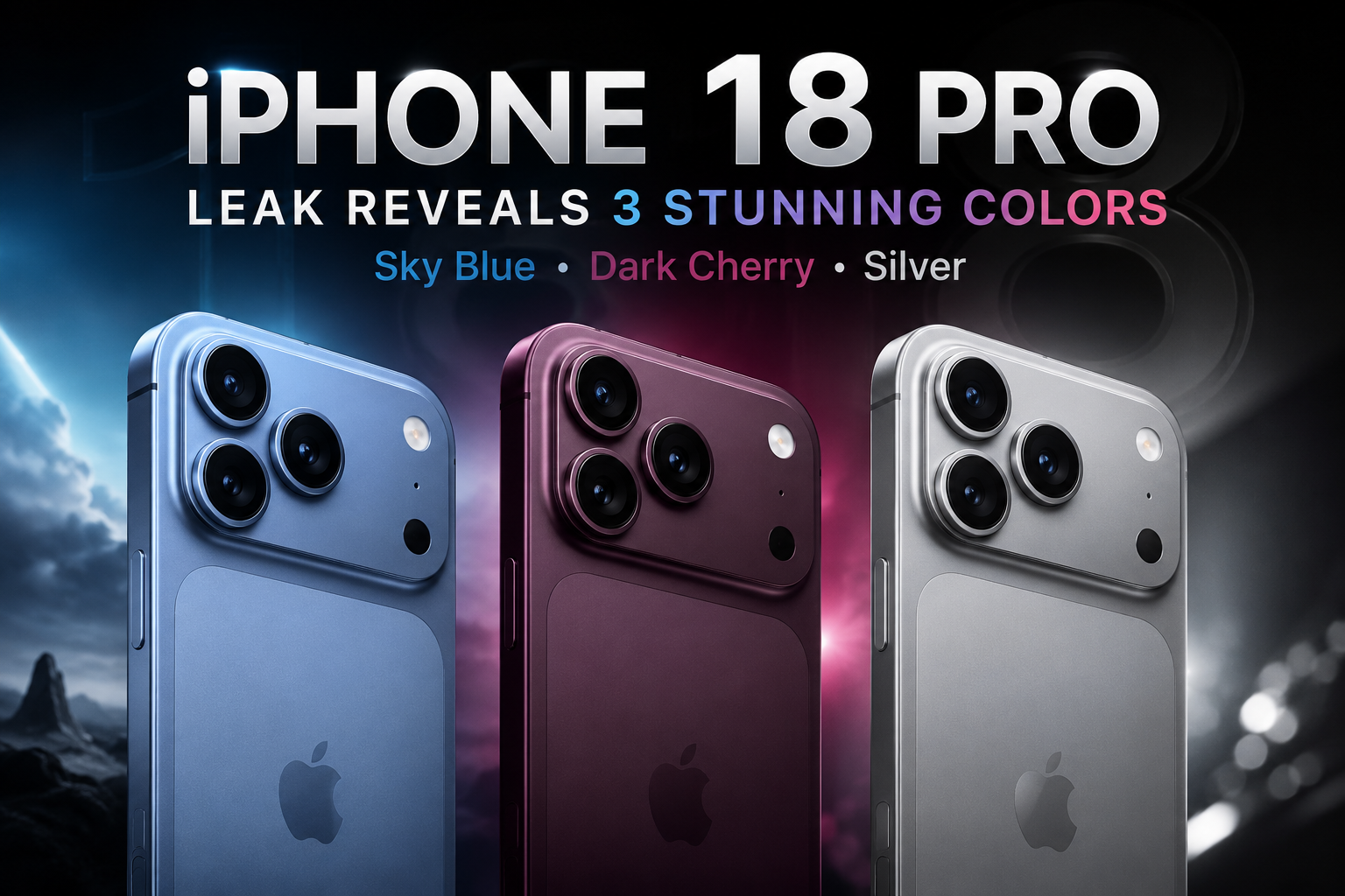 iPhone 18 Pro Leak Reveals Three Possible Colors Ahead of Apple’s September 9 Event
